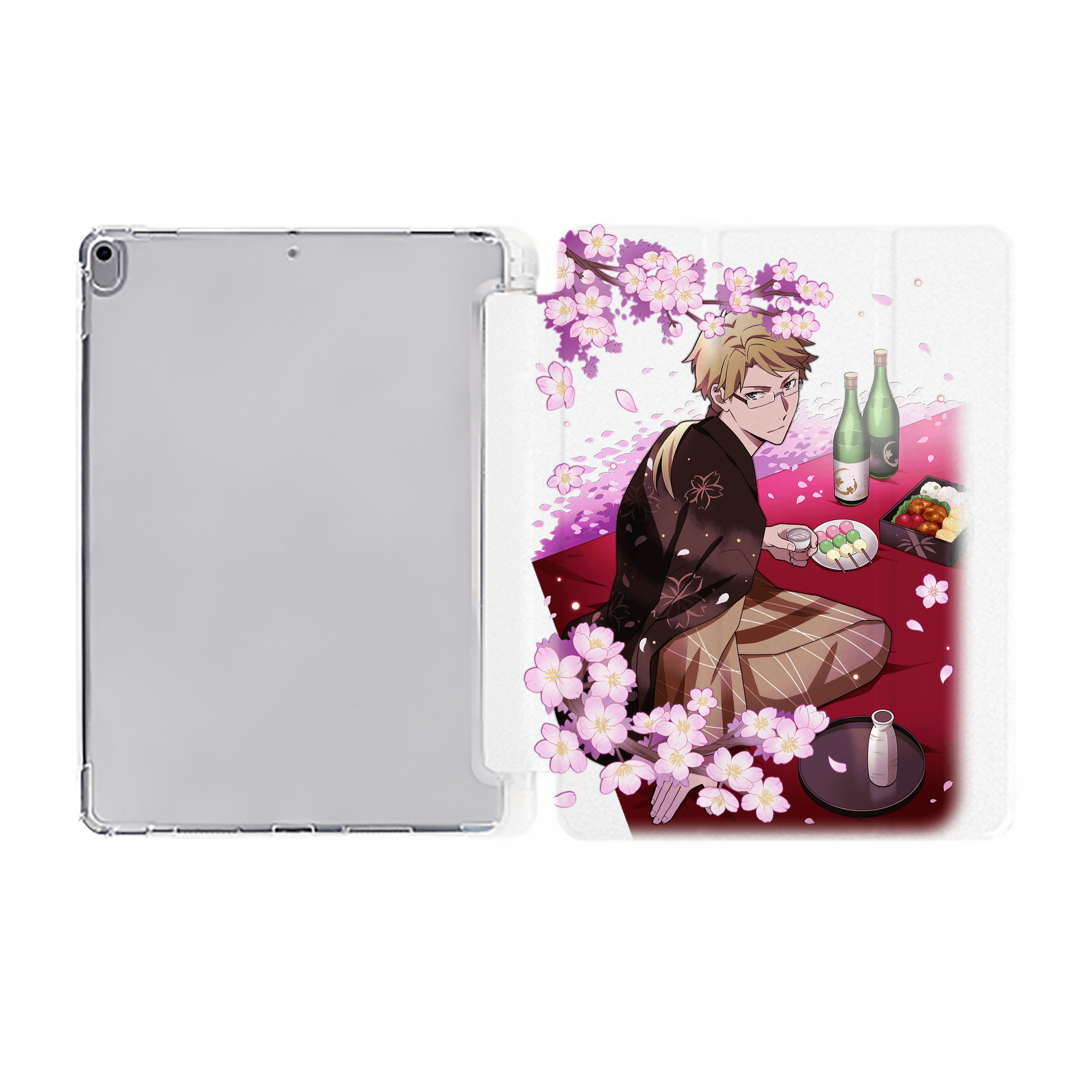 （画像用） 文豪ストレイドッグス Bungo Stray Dogs IPad ケース ペン収納付き 三つ折りスタンド PUレザー×シリコン 対応機種9.5/10.5/10.9インチ